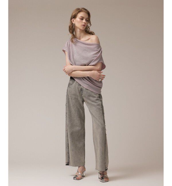 Diagram「ラメドレープカットトップ」|Tシャツ・カットソー|