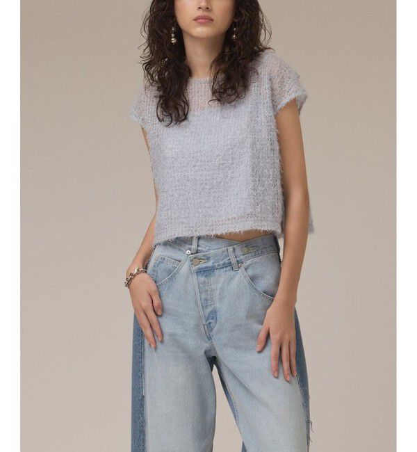 Diagram「バックフレアチュールトップ」|Tシャツ・カットソー|ブルー