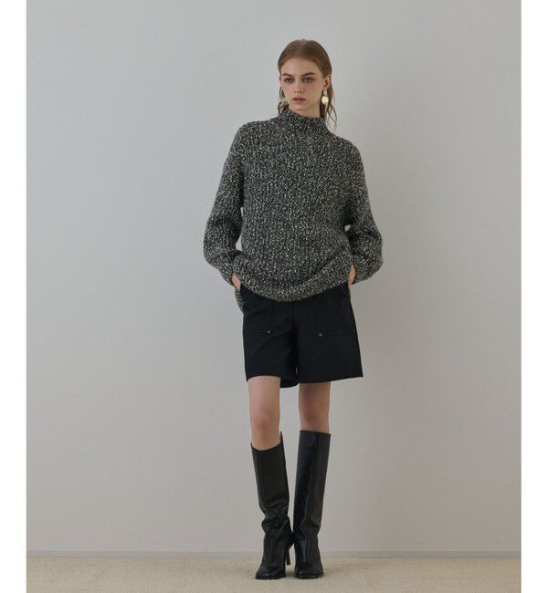 GRACE CONTINENTAL「フリンジケープニットトップ」|ニット・セーター|