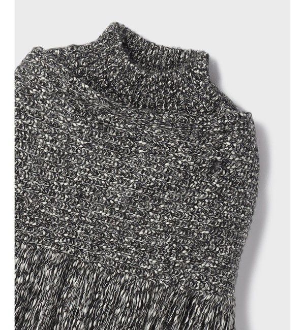 GRACE CONTINENTAL「フリンジケープニットトップ」|ニット・セーター|