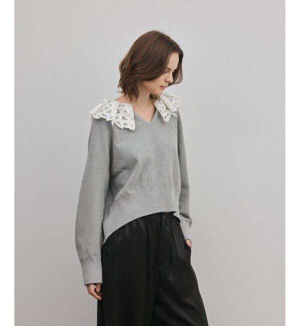 Diagram「レースカラーニットトップ」|ニット・セーター|