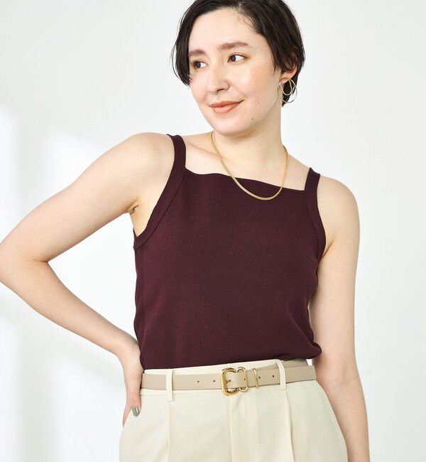 NOLLEY'S「《手洗い可能》総針オトナタンクトップ」|タンクトップ|