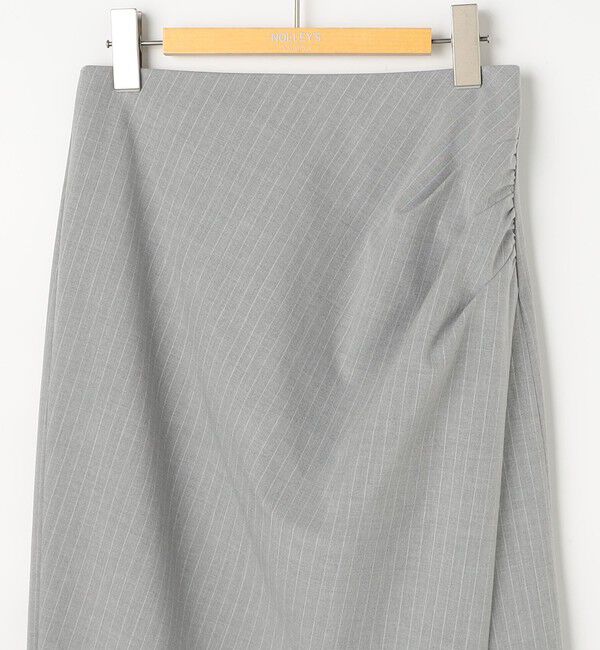 NOLLEY'S sophi「ウォッシャブルストライプドレープタイトスカート」|タイト|
