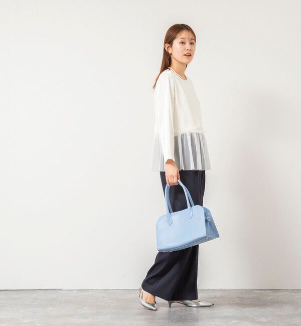 NOLLEY'S「ウォッシャブルオトナサテンペプラムブラウス」|シャツ・ブラウス|