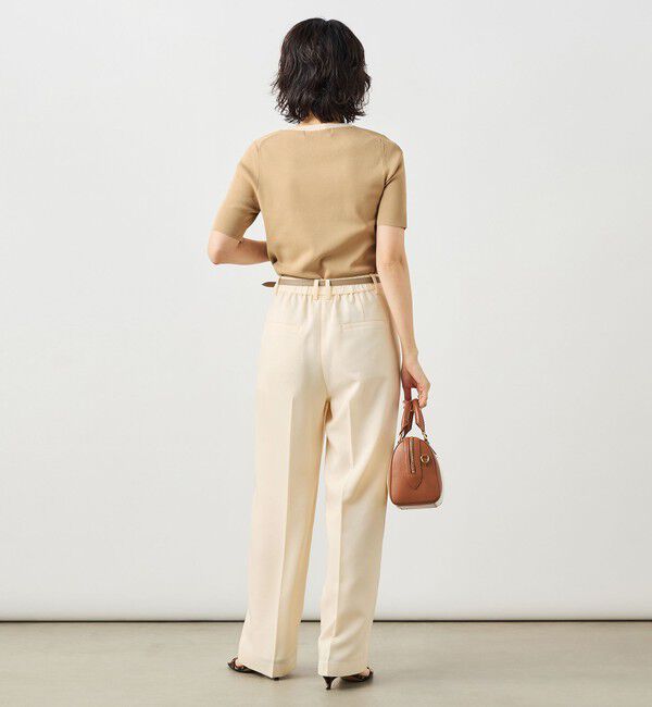 NOLLEY'S sophi「《セットアップ対応》ウォッシャブルスラブオックスタックワイドパンツ」|その他|