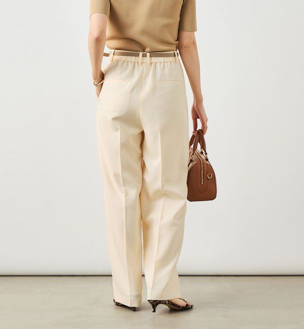 NOLLEY'S sophi「《セットアップ対応》ウォッシャブルスラブオックスタックワイドパンツ」|その他|