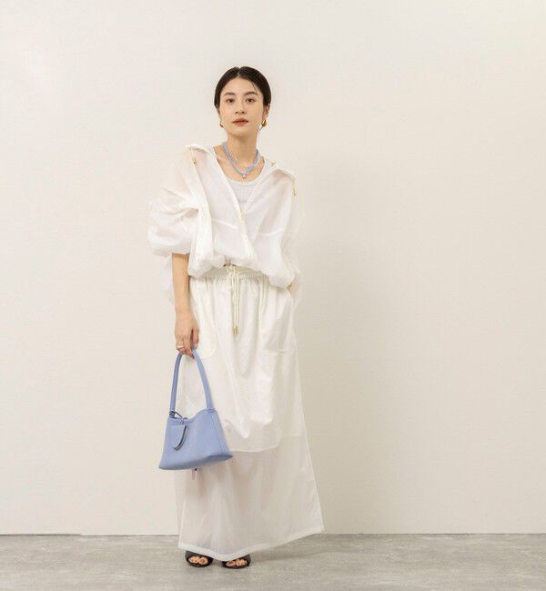 MAQWEL「《セットアップ対応》【MAQWEL/マクウェル】ウォッシャブルシアースカート」|スカート|