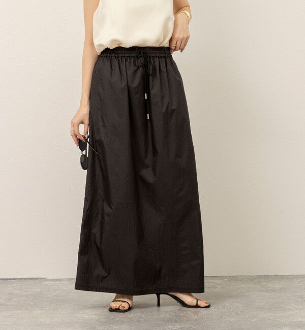 MAQWEL「《セットアップ対応》【MAQWEL/マクウェル】ウォッシャブルシアースカート」|スカート|