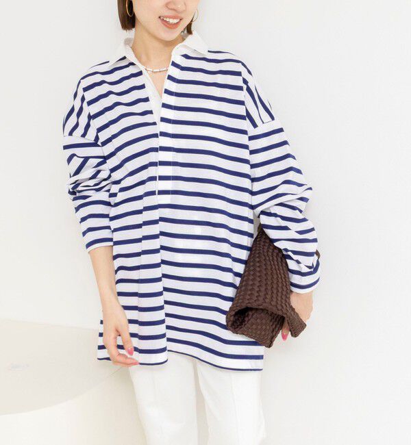 Rie Miller「ウォッシャブルBIGシルエットラガーシャツ」|Tシャツ・カットソー|