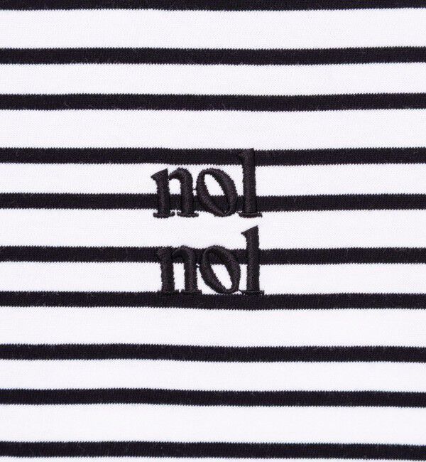 NOLLEY'S「【nolnol/ノルノル】ウォッシャブルシルケットボーダーショートT」|Tシャツ・カットソー|