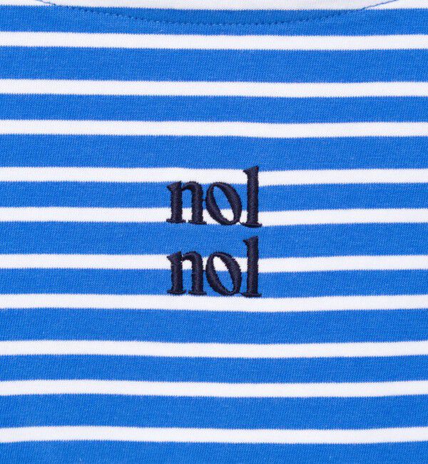 NOLLEY'S「【nolnol/ノルノル】ウォッシャブルシルケットボーダーショートT」|Tシャツ・カットソー|