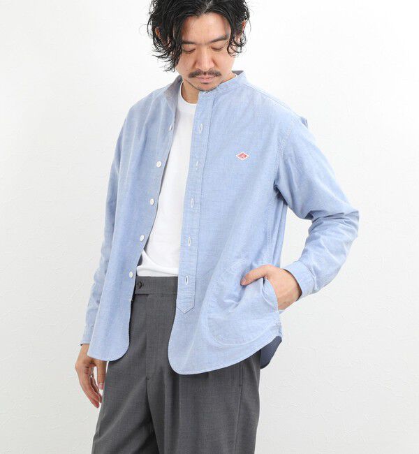 NOLLEY'S goodman「【DANTON/ダントン】DT-B0280SOX BAND COLLAR SHIRT LS 26SS」|シャツ・ブラウス|