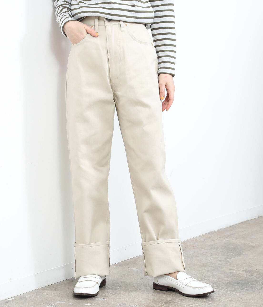 SALON adam et rope'「【ANATOMICA/アナトミカ】618MARILYN」|デニム|ホワイト系(11)