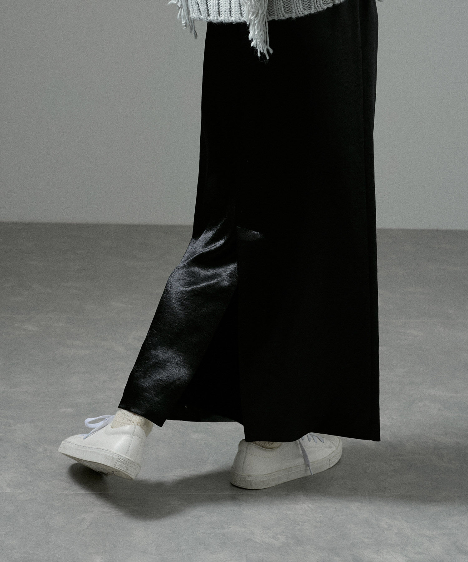 SALON adam et rope'「【追加・サイズ展開あり】シャイニーナロースカート2【洗える】」|スカート|