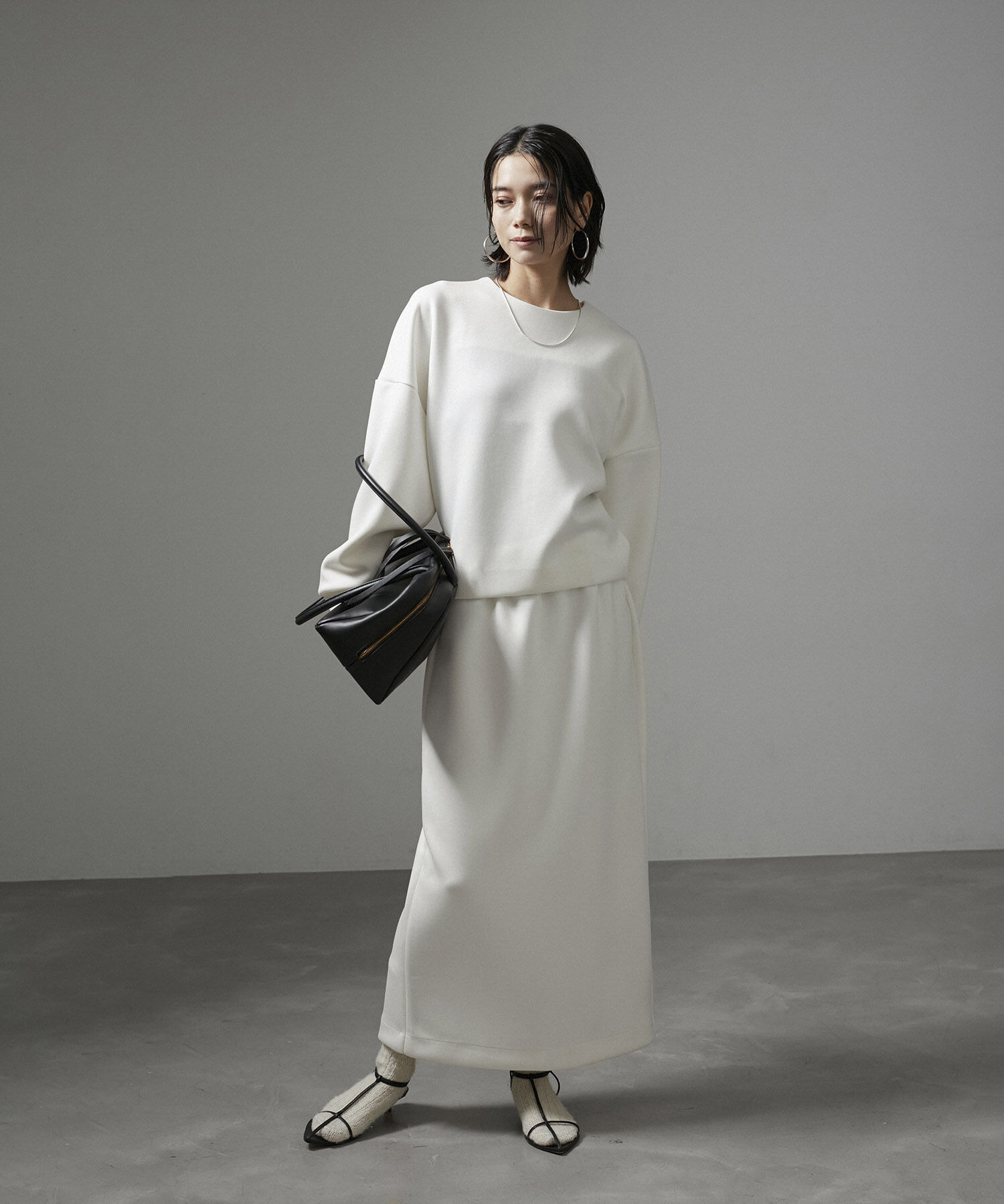 SALON adam et rope'「【セットアップ対応】コンフィーナロースカート」|スカート|