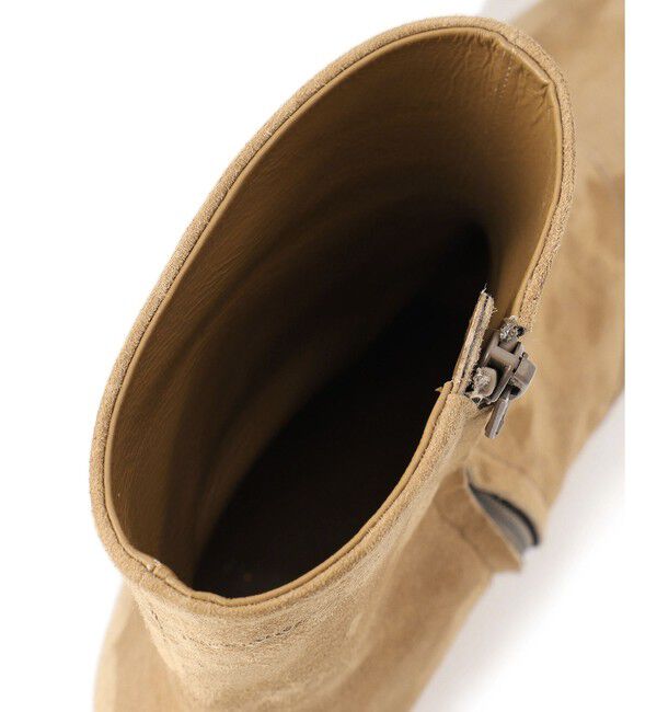 SALON adam et rope'「【W S（ドゥーブル）】ポインテッドトゥ レザーヒールショートブーツ」|ロングブーツ|