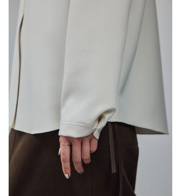 SALON adam et rope'「ダブルクロスロングTシャツブラウス / セットアップ対応」|シャツ・ブラウス|