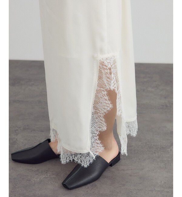 SALON adam et rope'「フレンチレースパネルスカート」|スカート|