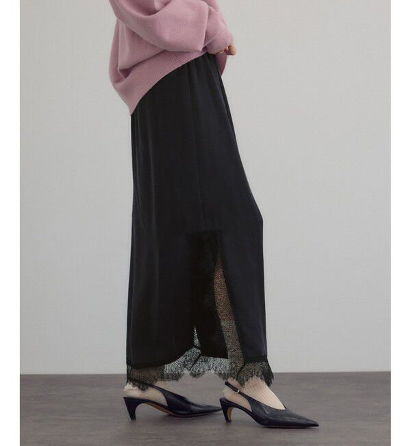 SALON adam et rope'「フレンチレースパネルスカート」|スカート|