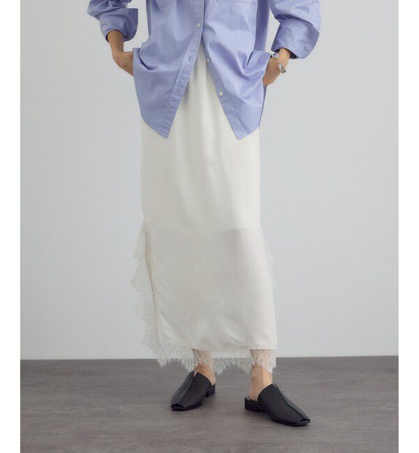 SALON adam et rope'「フレンチレースパネルスカート」|スカート|