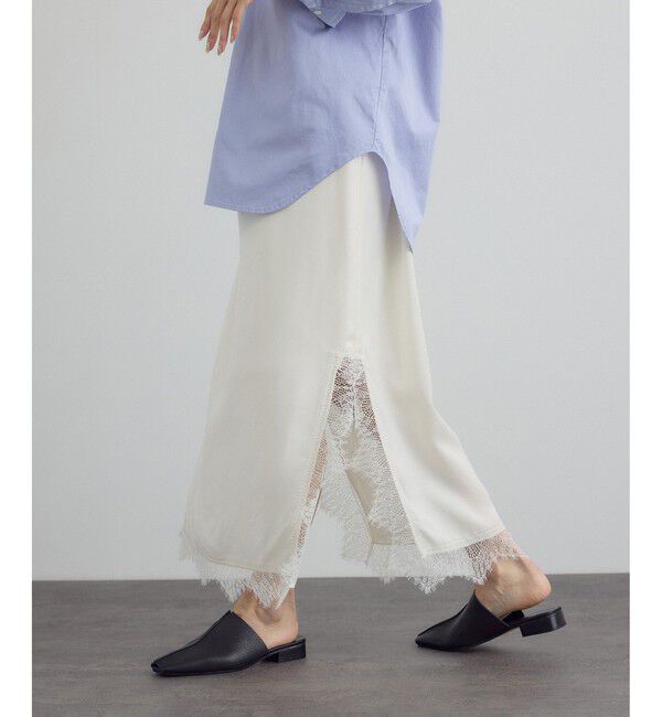 SALON adam et rope'「フレンチレースパネルスカート」|スカート|