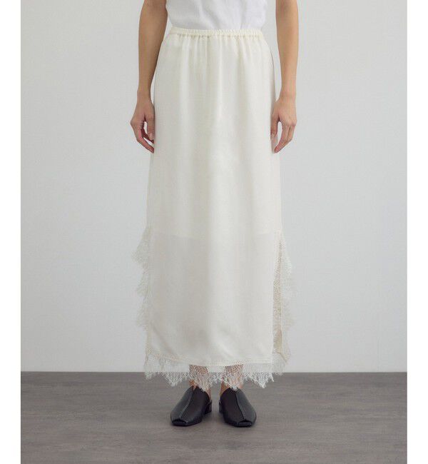 SALON adam et rope'「フレンチレースパネルスカート」|スカート|