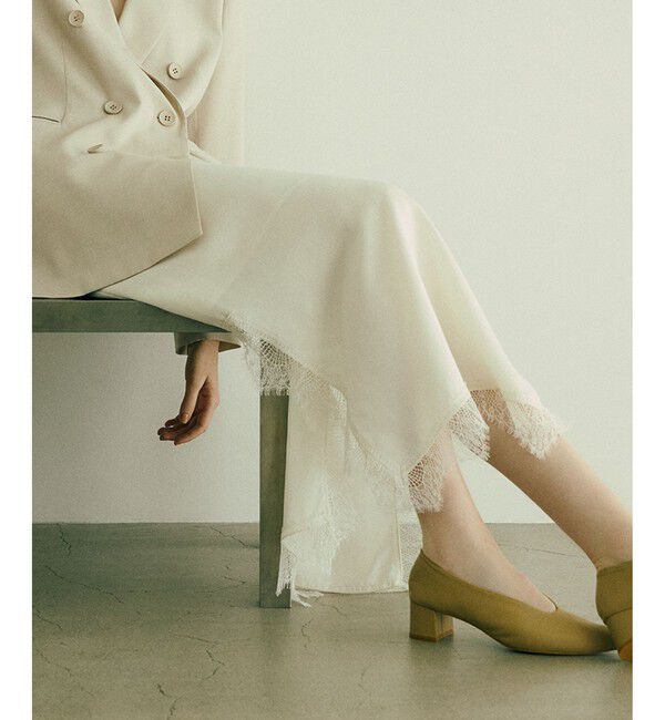 SALON adam et rope'「フレンチレースパネルスカート」|スカート|オフホワイト(15)