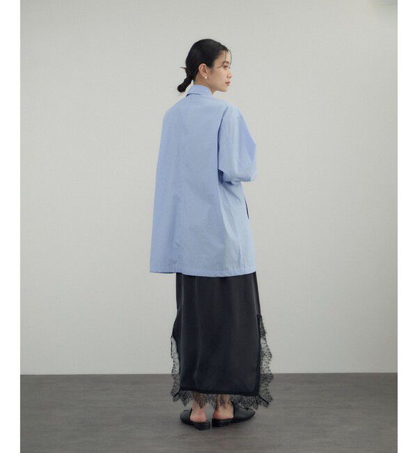 SALON adam et rope'「【Americana（アメリカーナ） for SALON】ダブルジップストライプシャツジャケット」|その他|