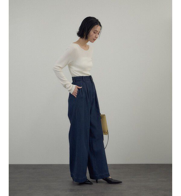SALON adam et rope'「デニムSTYLE UP TACK PANTS」|デニム|