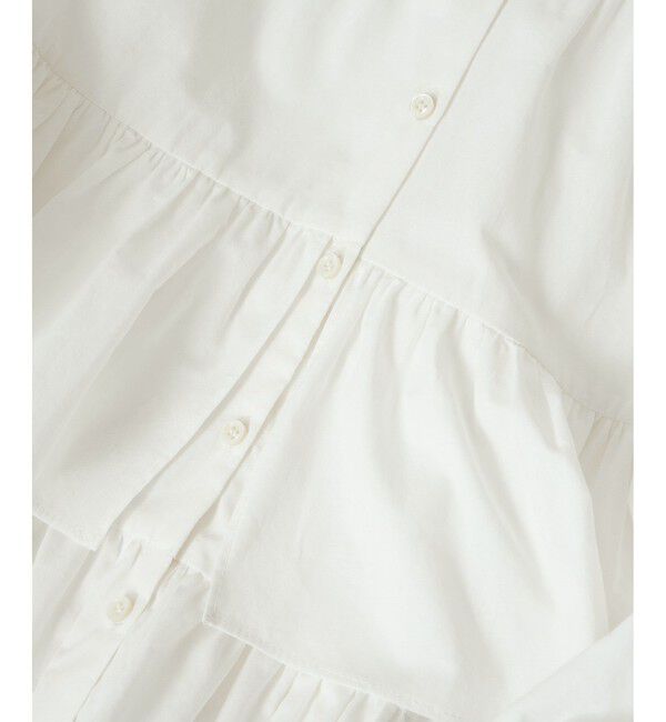 SALON adam et rope'「【WEB限定】フリルギャザーブラウス」|シャツ・ブラウス|