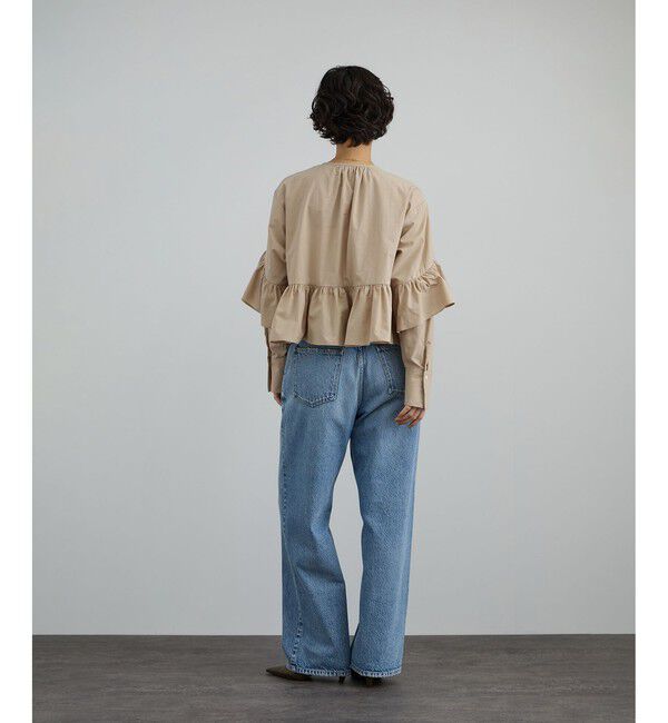 SALON adam et rope'「【WEB限定】フリルギャザーブラウス」|シャツ・ブラウス|