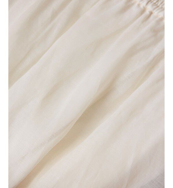 SALON adam et rope'「【WEB限定】コットンオーガンジーギャザースカート」|スカート|