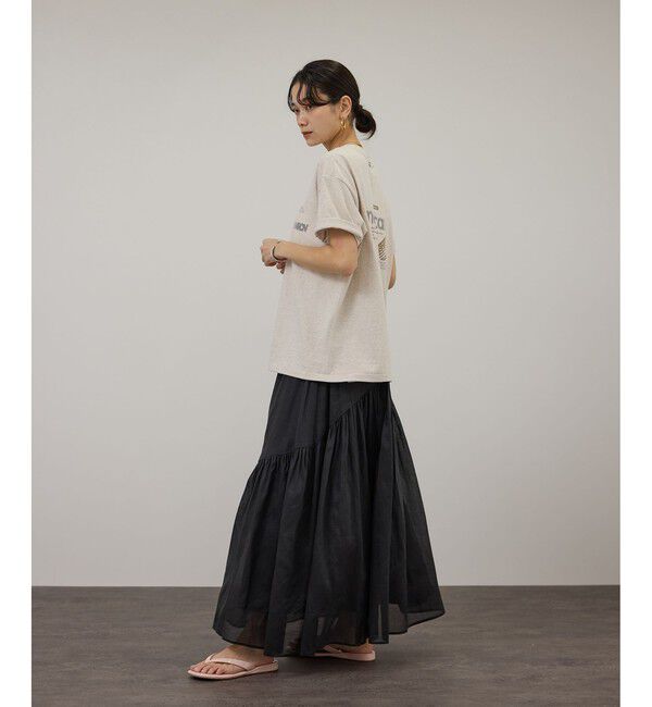 SALON adam et rope'「【WEB限定】コットンオーガンジーギャザースカート」|スカート|