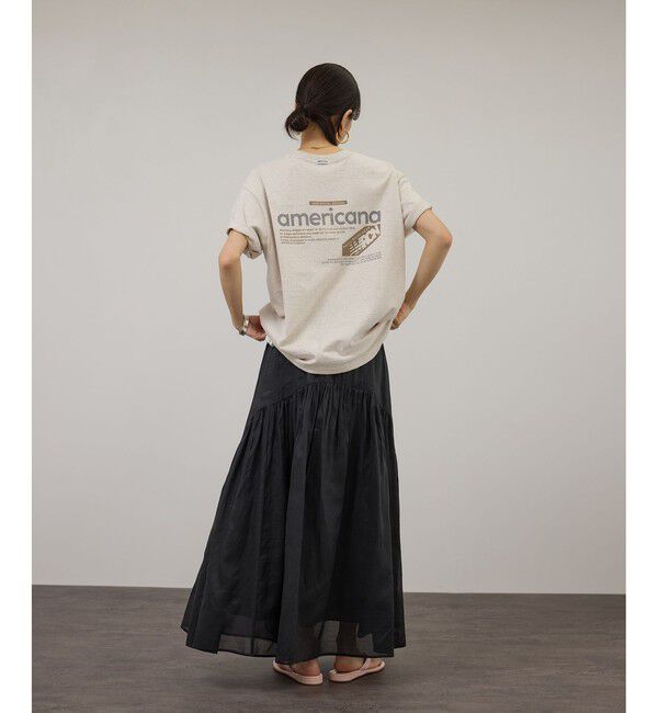 SALON adam et rope'「【WEB限定】コットンオーガンジーギャザースカート」|スカート|