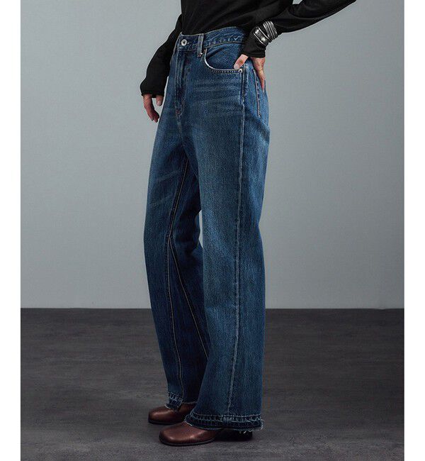 SALON adam et rope'「COTTON USAセミフレアデニム 4」|デニム|