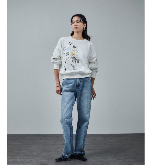 SALON adam et rope'「COTTON USAセミフレアデニム 4」|デニム|