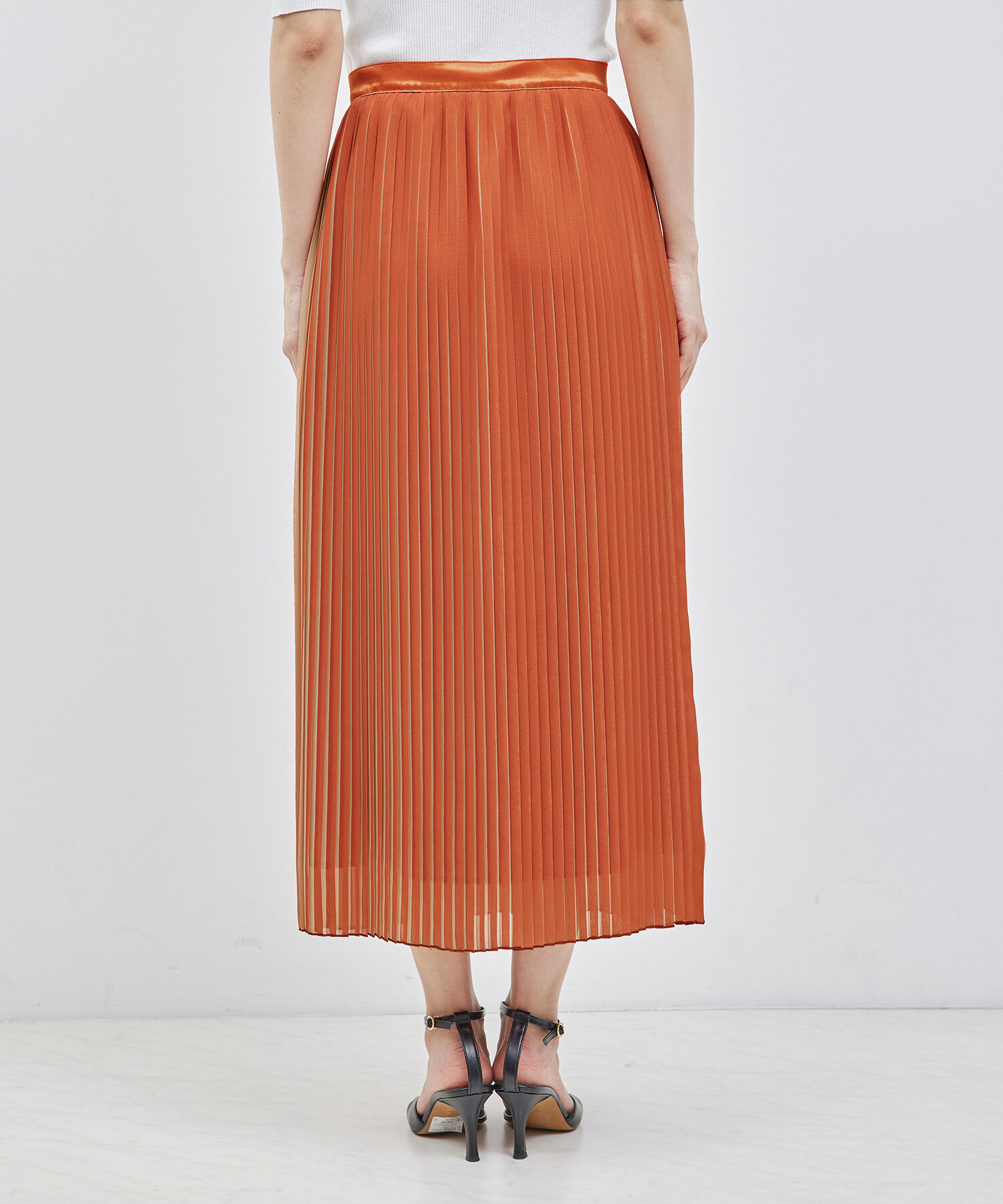 ROPE「プリーツスカート（バイカラー/無地）【メディア掲載】」|スカート|