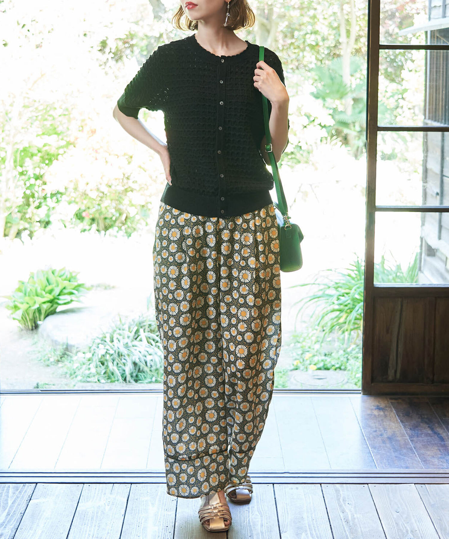 Rope&rsquo;Picnic「アデリアレトロ&times;ROPE' PICNIC/レトロ柄パンツ」|その他|