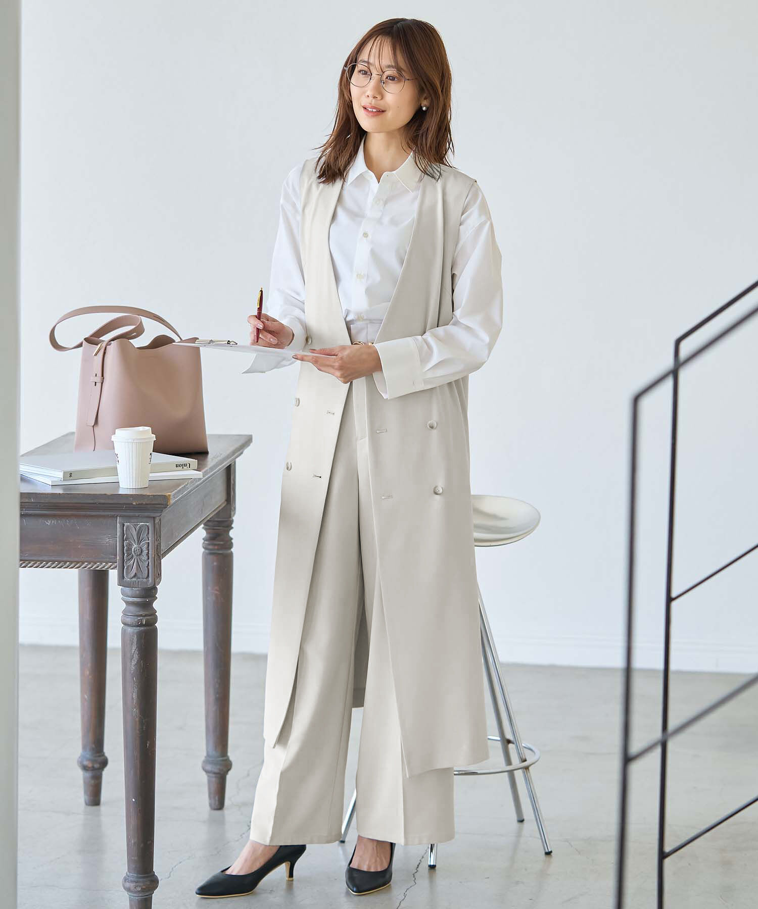 Rope&rsquo;Picnic「ジレジャンパースカート/UVカット・接触冷感・リンクコーデ」|ジャンパースカート|