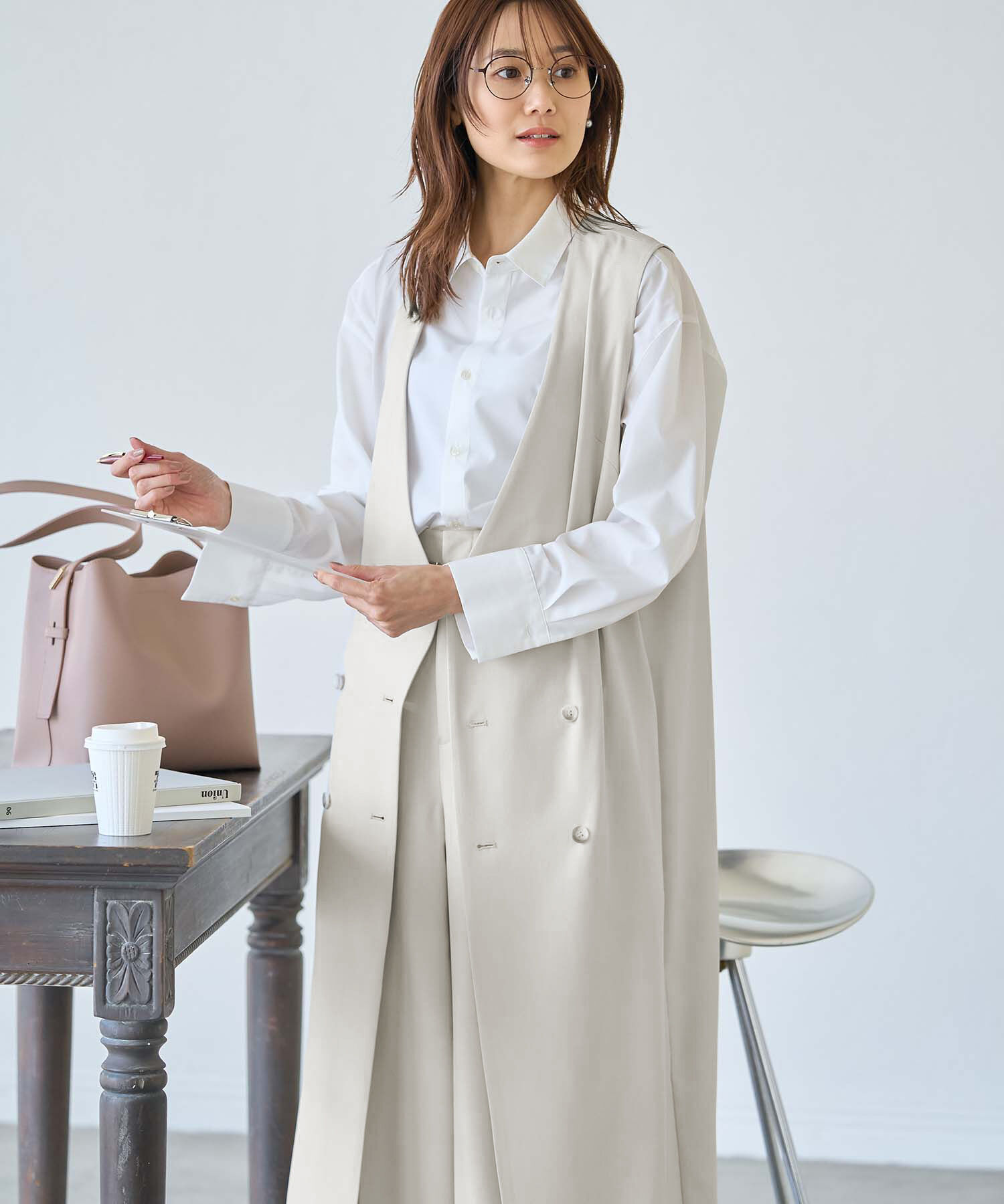 Rope&rsquo;Picnic「ジレジャンパースカート/UVカット・接触冷感・リンクコーデ」|ジャンパースカート|