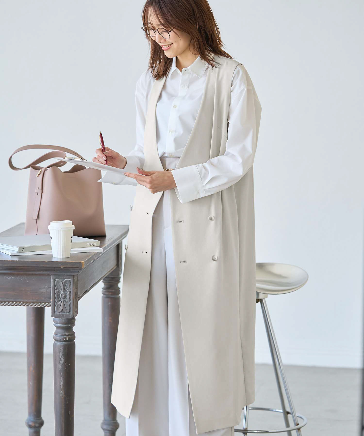 Rope&rsquo;Picnic「ジレジャンパースカート/UVカット・接触冷感・リンクコーデ」|ジャンパースカート|