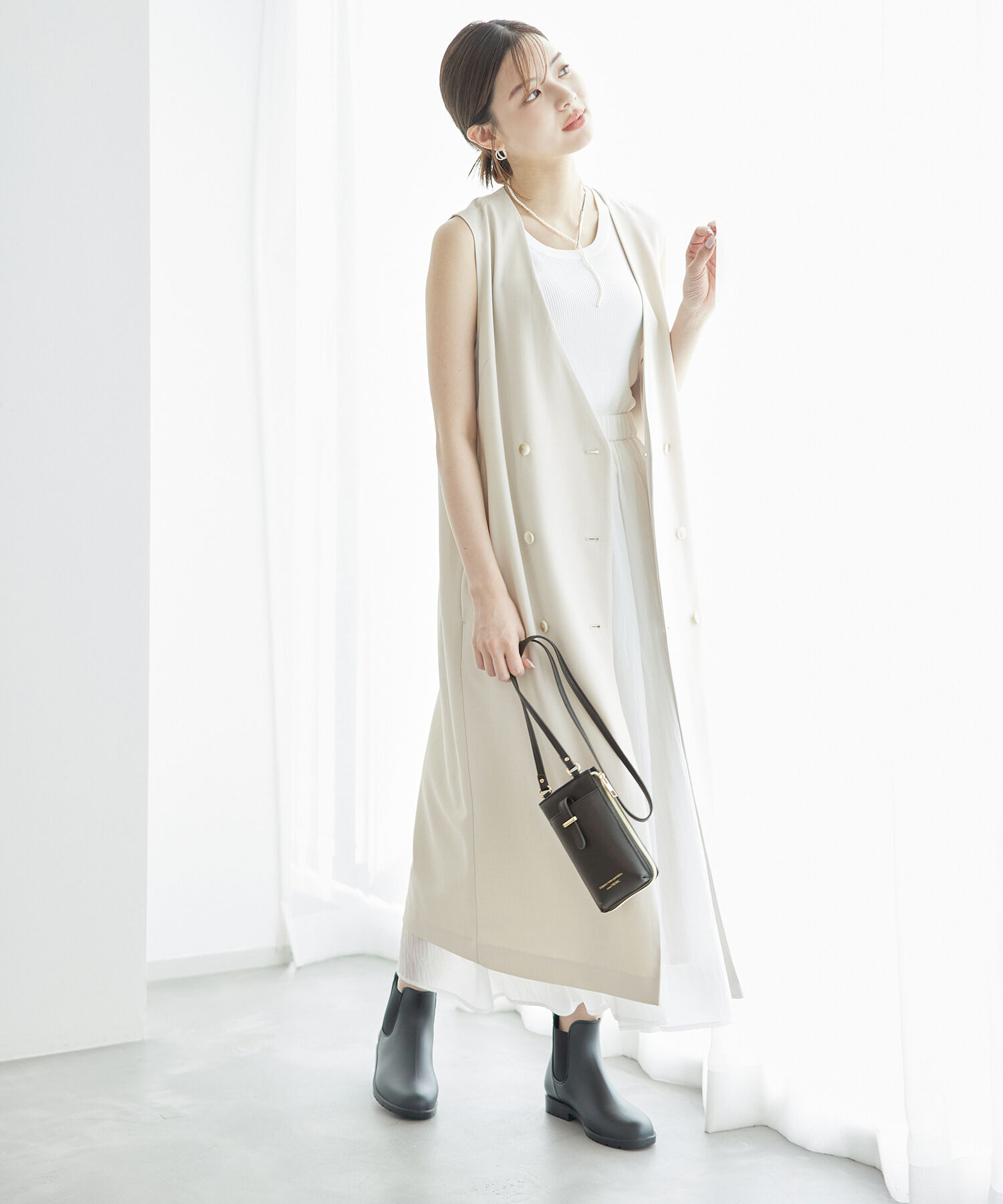 Rope&rsquo;Picnic「ジレジャンパースカート/UVカット・接触冷感・リンクコーデ」|ジャンパースカート|