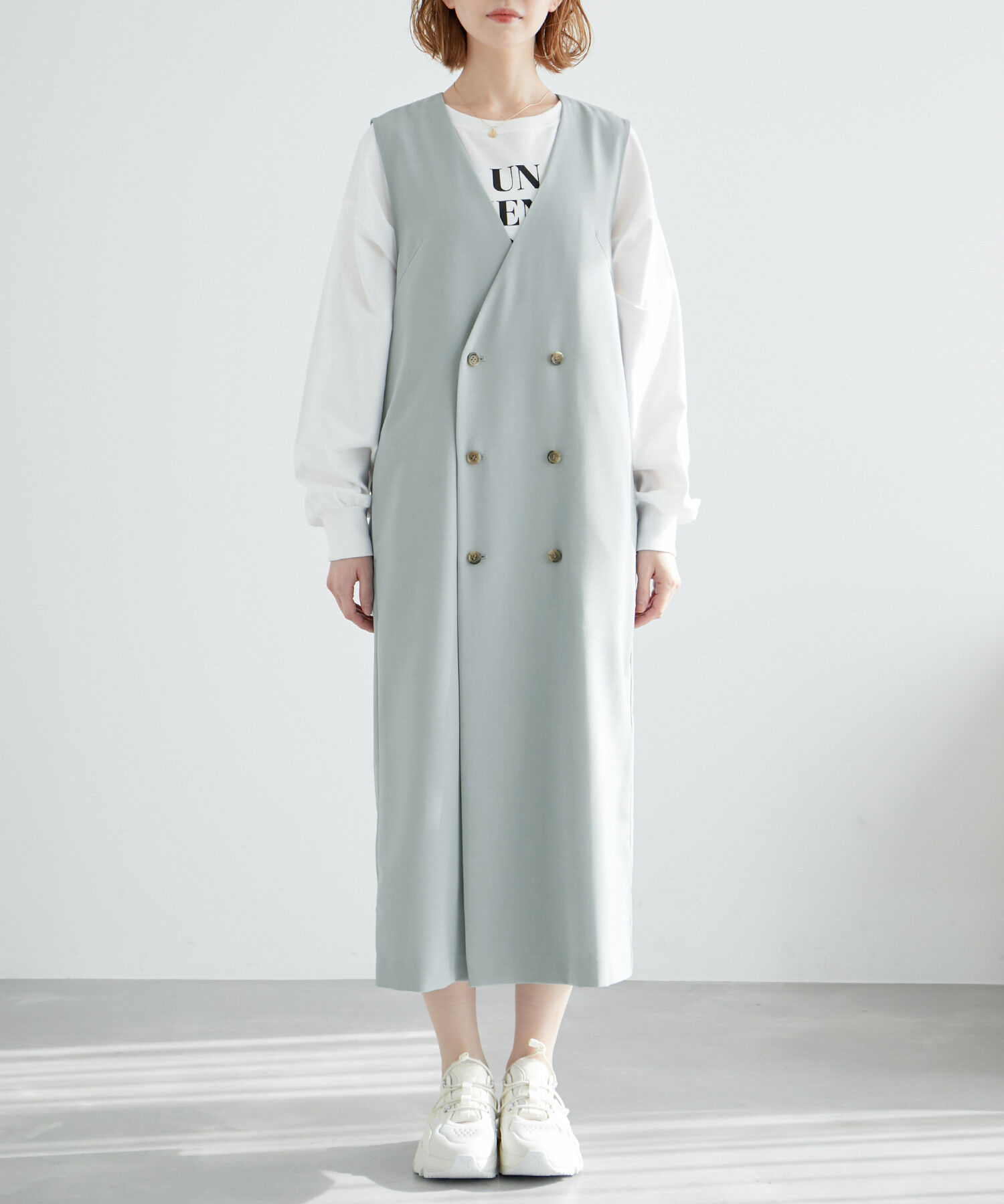 Rope&rsquo;Picnic「ジレジャンパースカート/UVカット・接触冷感・リンクコーデ」|ジャンパースカート|