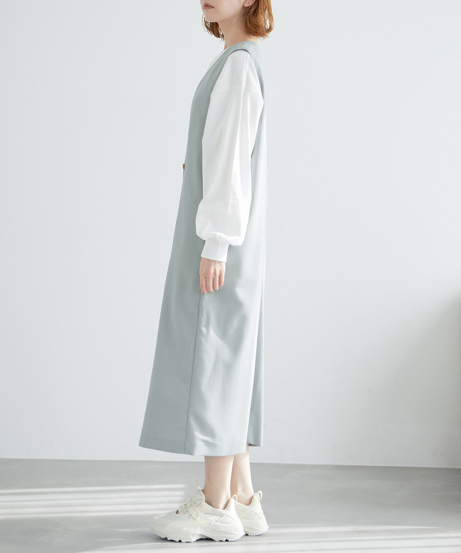 Rope&rsquo;Picnic「ジレジャンパースカート/UVカット・接触冷感・リンクコーデ」|ジャンパースカート|