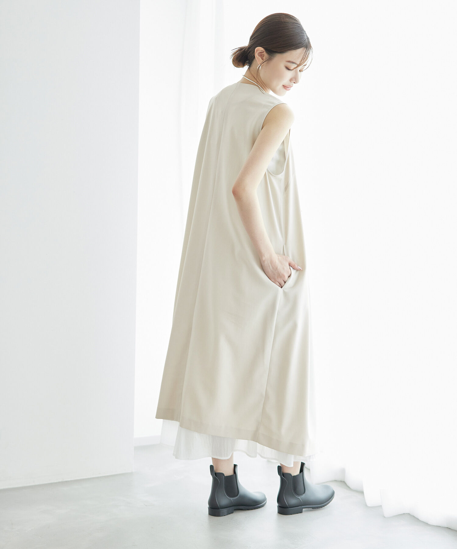 Rope&rsquo;Picnic「ジレジャンパースカート/UVカット・接触冷感・リンクコーデ」|ジャンパースカート|