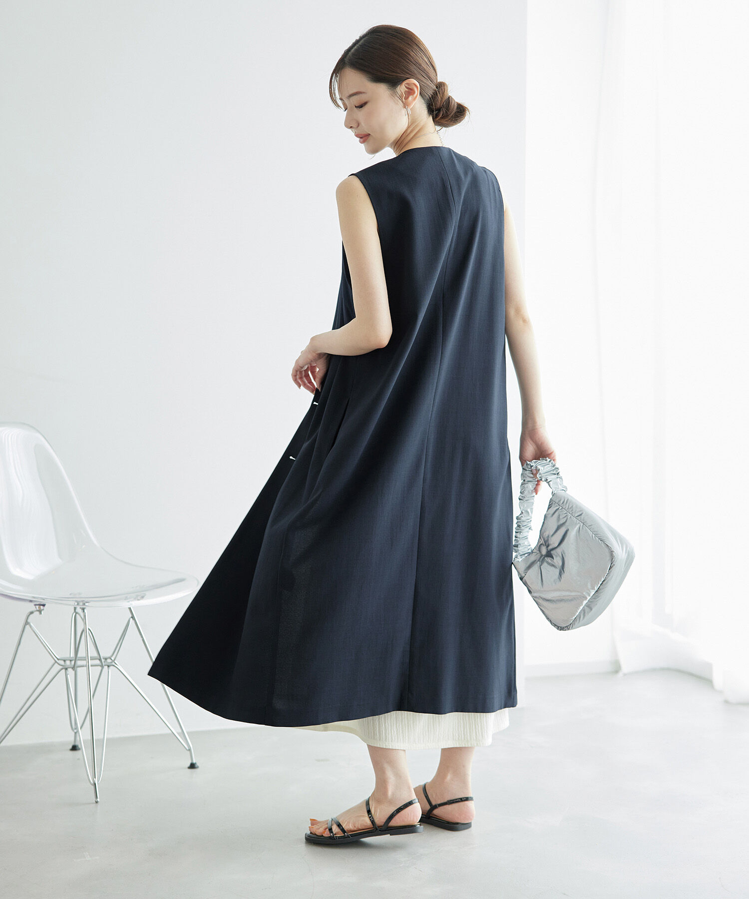 Rope&rsquo;Picnic「ジレジャンパースカート/UVカット・接触冷感・リンクコーデ」|ジャンパースカート|