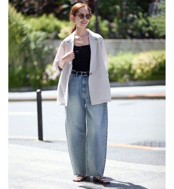 Rope&rsquo;Picnic「【接触冷感・吸水速乾・防シワ】エフォートレスリラックスジャケット/通勤・セットアップ対応」|テーラードジャケット|