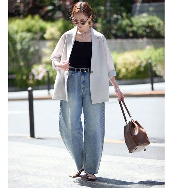 Rope&rsquo;Picnic「【接触冷感・吸水速乾・防シワ】エフォートレスリラックスジャケット/通勤・セットアップ対応」|テーラードジャケット|