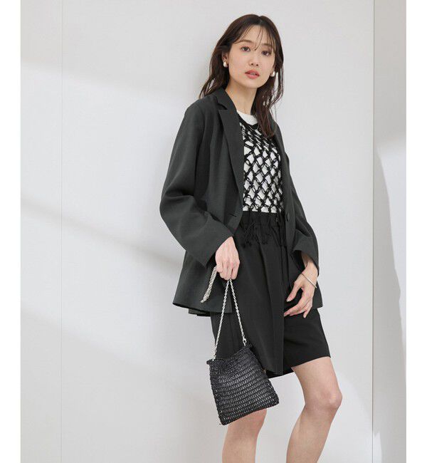 Rope&rsquo;Picnic「【接触冷感・吸水速乾・防シワ】エフォートレスリラックスジャケット/通勤・セットアップ対応」|テーラードジャケット|