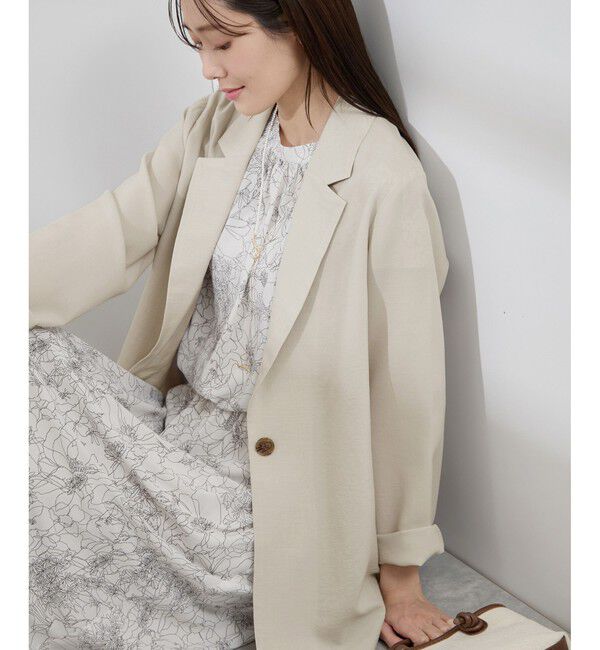 Rope&rsquo;Picnic「【接触冷感・吸水速乾・防シワ】エフォートレスリラックスジャケット/通勤・セットアップ対応」|テーラードジャケット|